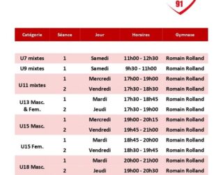 Planning saison 2023/2024