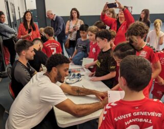 Massy Pro handball en visite à SGS handball